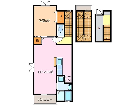 ロワゾブリュー壱番館の物件間取画像